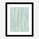 Wavy Stripes Wall Art Print