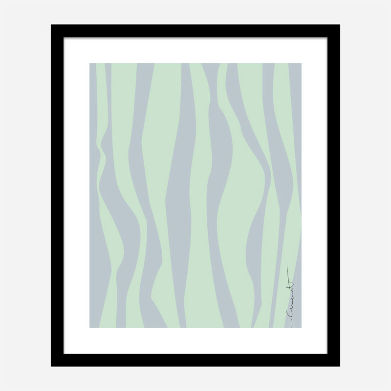 Wavy Stripes Wall Art Print