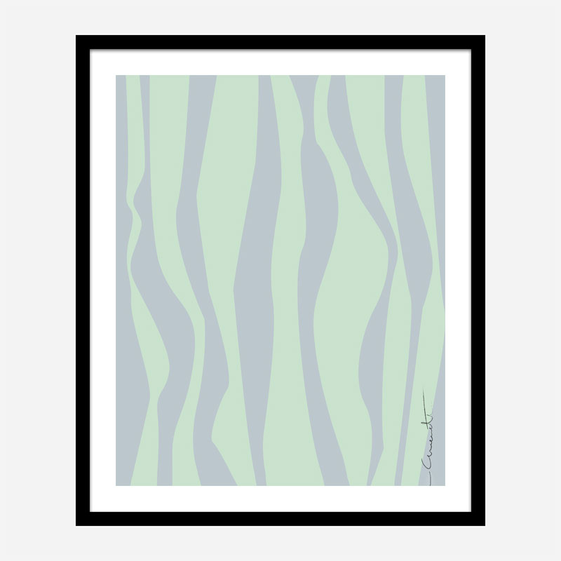 Wavy Stripes Wall Art Print