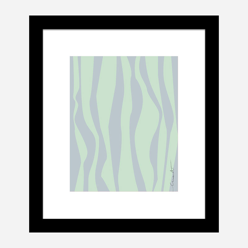 Wavy Stripes Wall Art Print