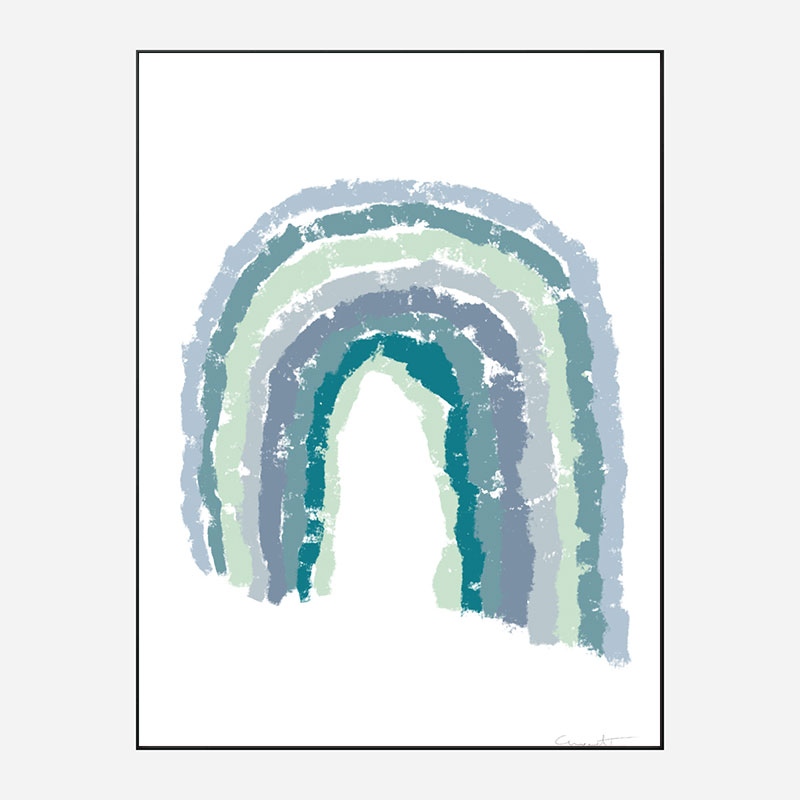 Rainbow Blues Wall Art Print Rainbow Blues Wall Art Print