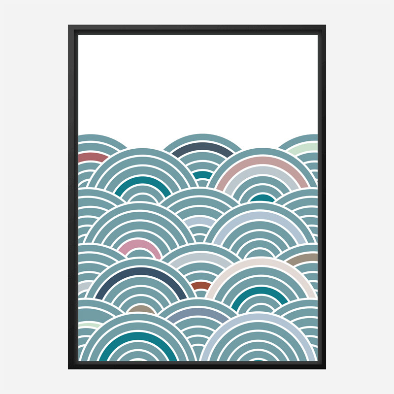 Sea of Rainbows Wall Art Print