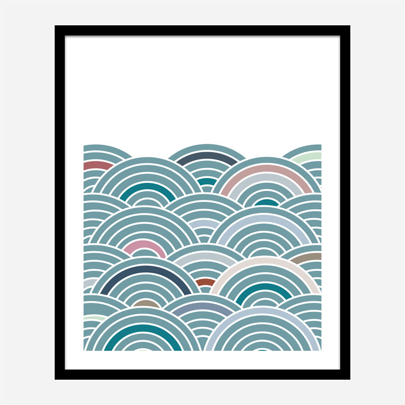 Sea of Rainbows Wall Art Print