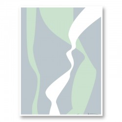 Wavy Tracks Wall Art Print