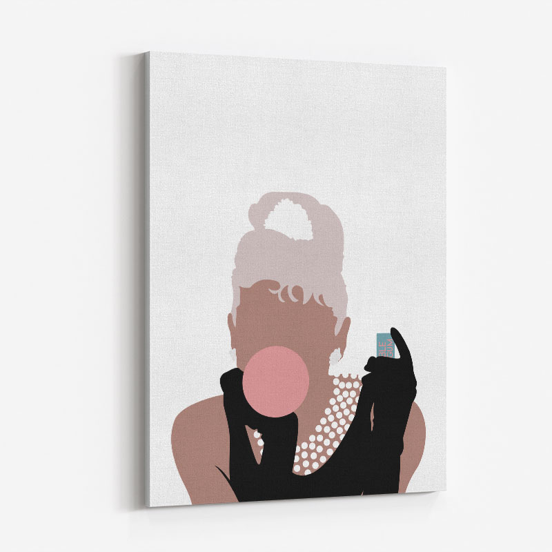 Bubblegum Girl Wall Art Print