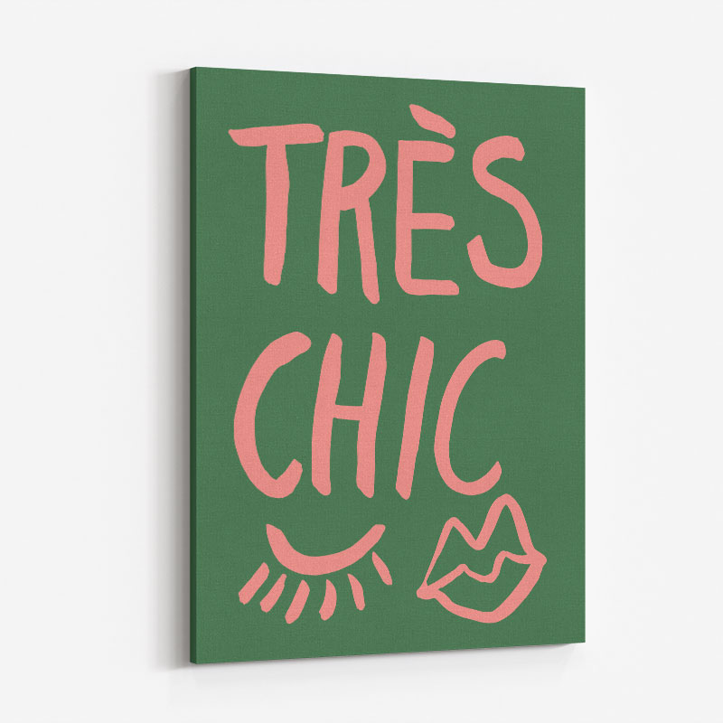 Tres Chic Green Wall Art Print Tres Chic Green Wall Art Print