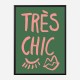 Tres Chic Green Wall Art Print Tres Chic Green Wall Art Print