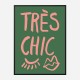 Tres Chic Green Wall Art Print Tres Chic Green Wall Art Print