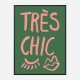 Tres Chic Green Wall Art Print Tres Chic Green Wall Art Print