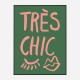 Tres Chic Green Wall Art Print Tres Chic Green Wall Art Print