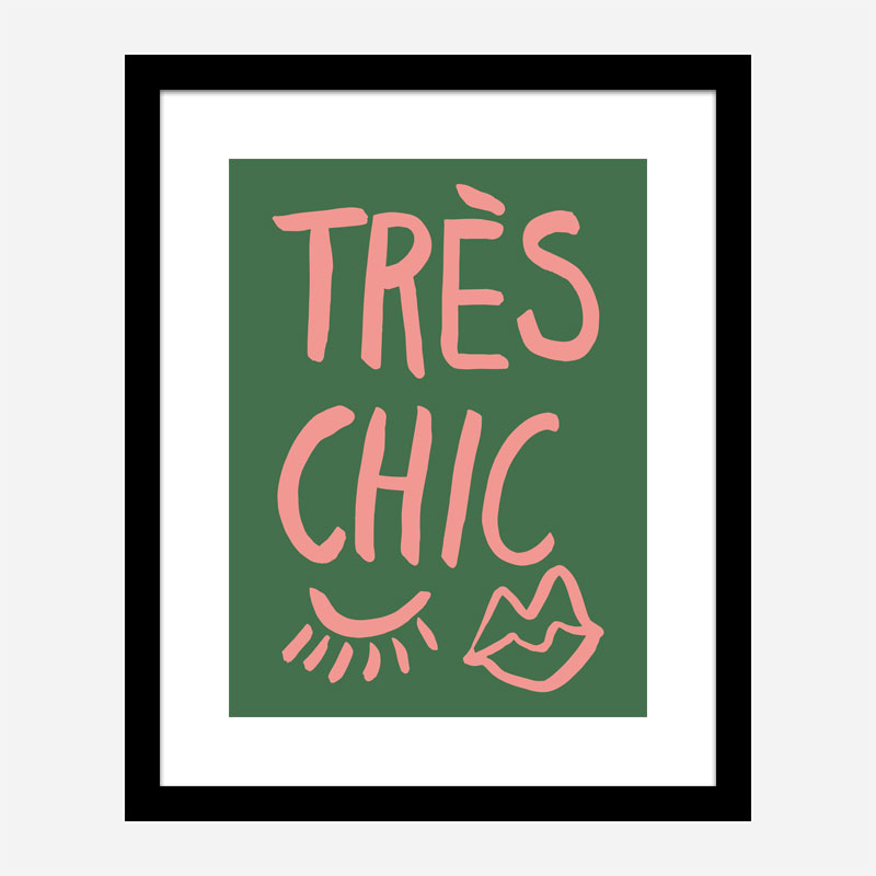 Tres Chic Green Wall Art Print Tres Chic Green Wall Art Print