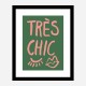 Tres Chic Green Wall Art Print Tres Chic Green Wall Art Print