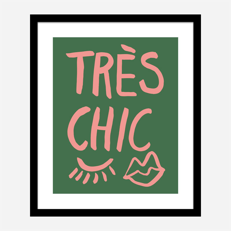 Tres Chic Green Wall Art Print Tres Chic Green Wall Art Print