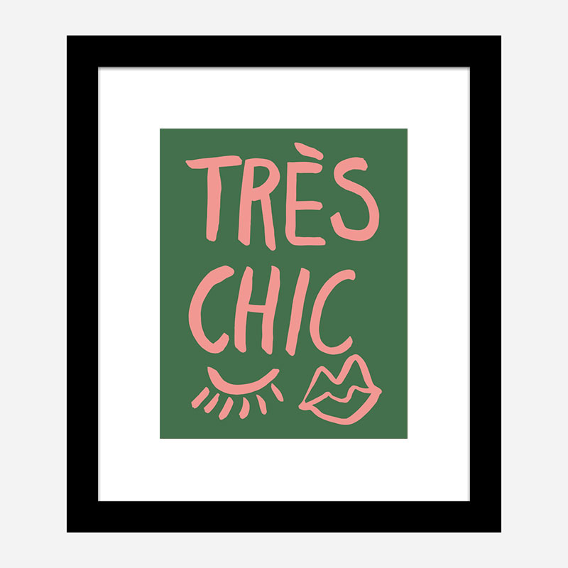 Tres Chic Green Wall Art Print Tres Chic Green Wall Art Print