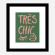 Tres Chic Green Wall Art Print Tres Chic Green Wall Art Print