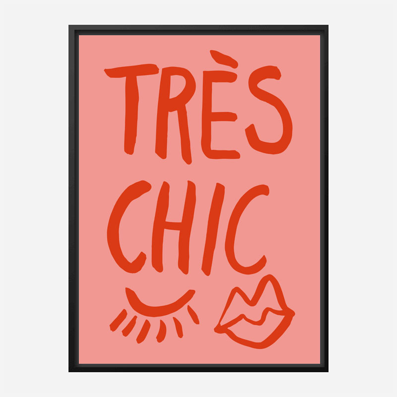 Tres Chic Pink Wall Art Print Tres Chic Pink Wall Art Print
