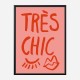 Tres Chic Pink Wall Art Print Tres Chic Pink Wall Art Print