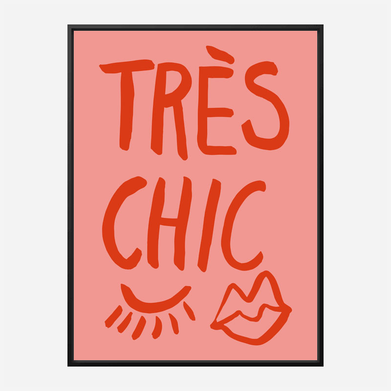 Tres Chic Pink Wall Art Print Tres Chic Pink Wall Art Print