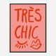 Tres Chic Pink Wall Art Print Tres Chic Pink Wall Art Print