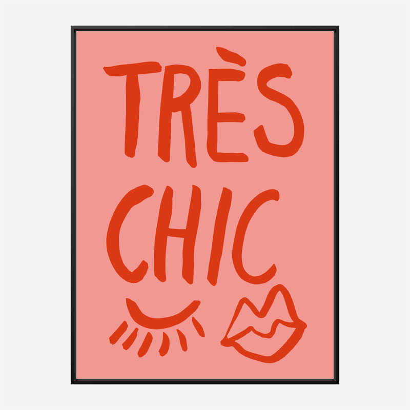 Tres Chic Pink Wall Art Print Tres Chic Pink Wall Art Print