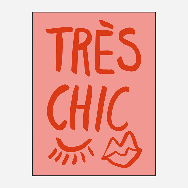 Tres Chic Pink Wall Art Print Tres Chic Pink Wall Art Print