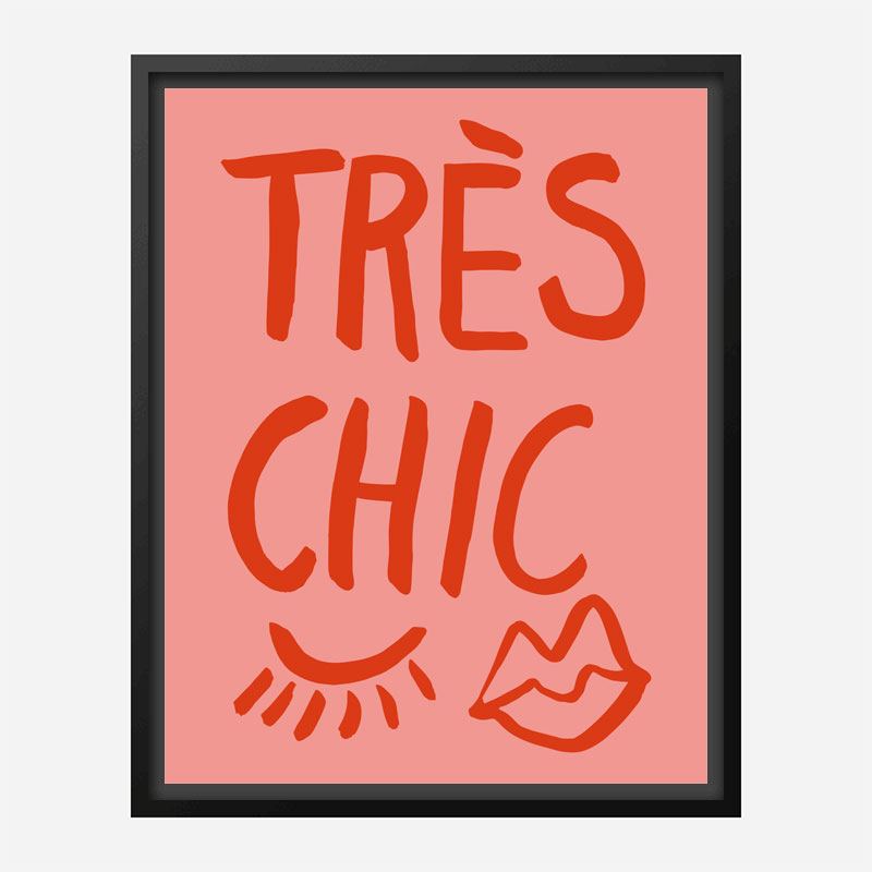 Tres Chic Pink Wall Art Print Tres Chic Pink Wall Art Print
