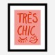 Tres Chic Pink Wall Art Print Tres Chic Pink Wall Art Print