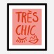 Tres Chic Pink Wall Art Print Tres Chic Pink Wall Art Print