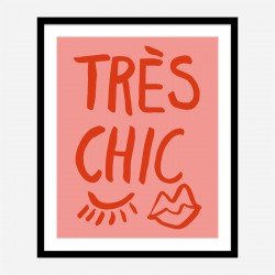 Tres Chic Pink Wall Art Print