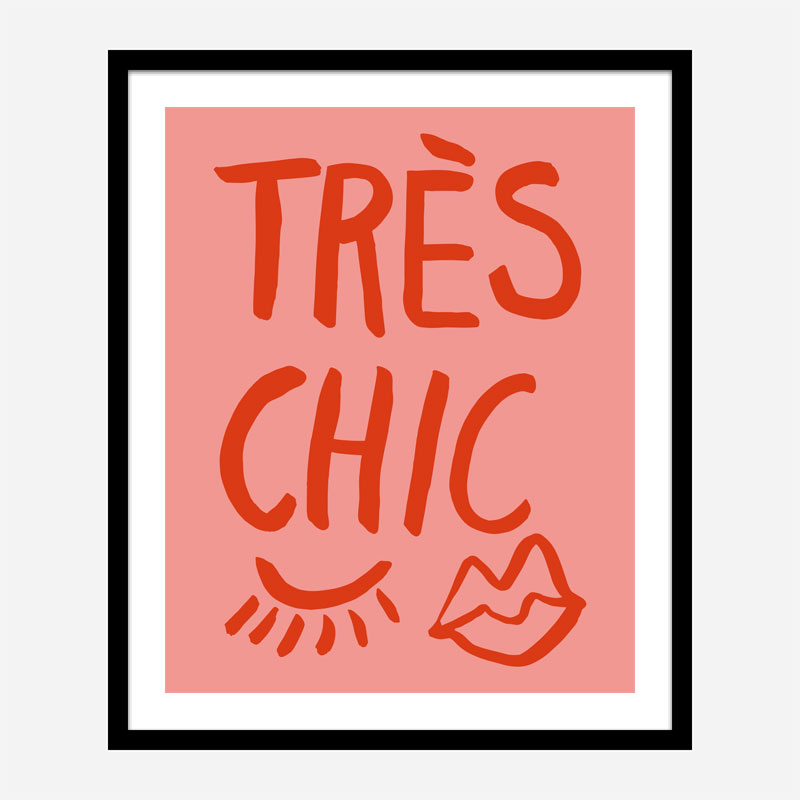 Tres Chic Pink Wall Art Print Tres Chic Pink Wall Art Print