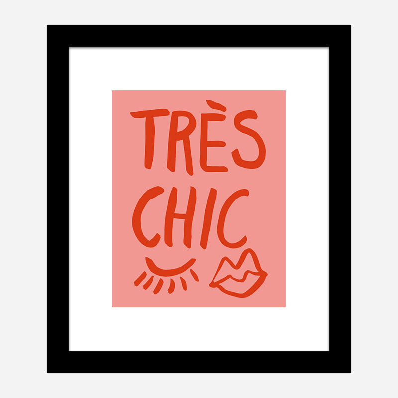 Tres Chic Pink Wall Art Print Tres Chic Pink Wall Art Print