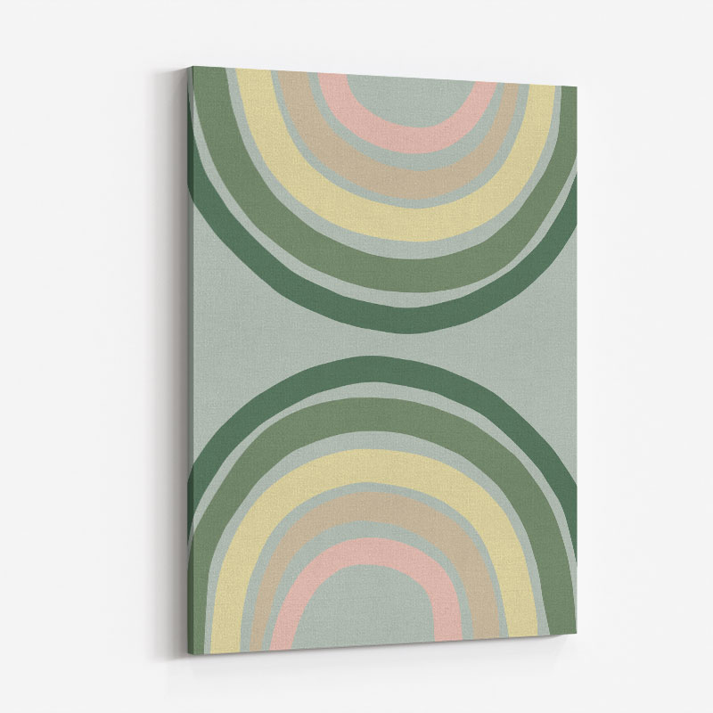 Double Rainbow Green Wall Art Print Double Rainbow Green Wall Art Print