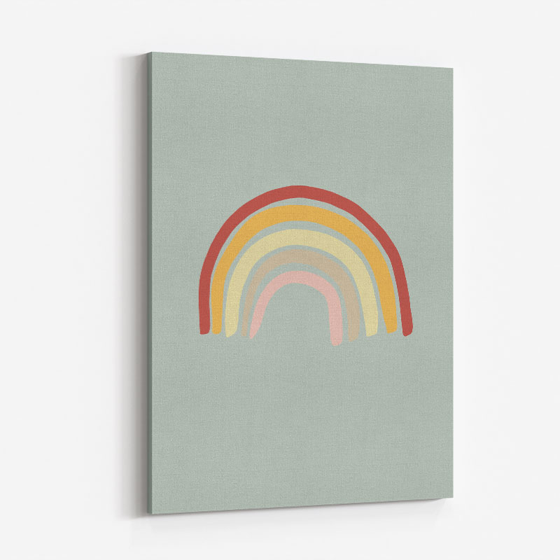 Rainbow Green Wall Art Print