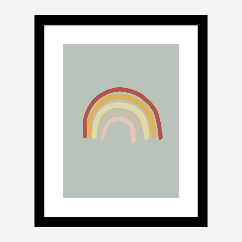 Rainbow Green Wall Art Print