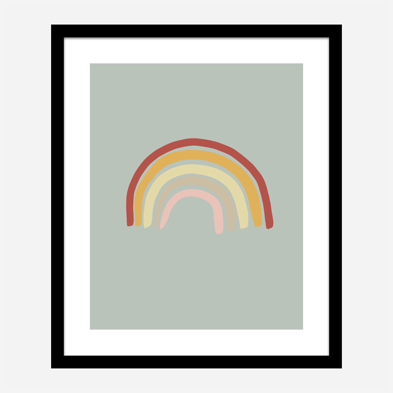 Rainbow Green Wall Art Print Rainbow Green Wall Art Print