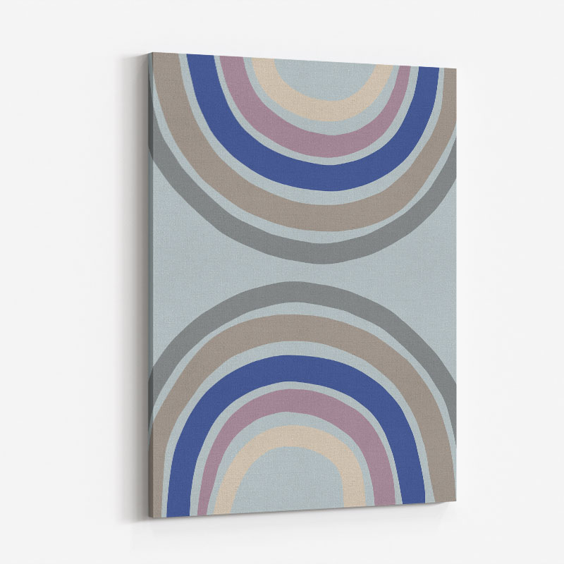 Double Rainbow Blue Wall Art Print Double Rainbow Blue Wall Art Print