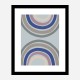 Double Rainbow Blue Wall Art Print Double Rainbow Blue Wall Art Print