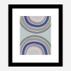 Double Rainbow Blue Wall Art Print Double Rainbow Blue Wall Art Print