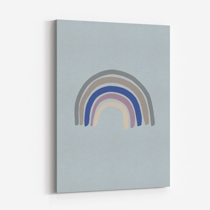 Rainbow Blue Wall Art Print Rainbow Blue Wall Art Print
