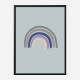 Rainbow Blue Wall Art Print Rainbow Blue Wall Art Print