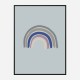 Rainbow Blue Wall Art Print Rainbow Blue Wall Art Print