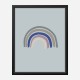 Rainbow Blue Wall Art Print Rainbow Blue Wall Art Print
