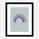 Rainbow Blue Wall Art Print Rainbow Blue Wall Art Print