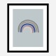 Rainbow Blue Wall Art Print Rainbow Blue Wall Art Print