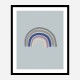 Rainbow Blue Wall Art Print Rainbow Blue Wall Art Print