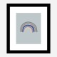 Rainbow Blue Wall Art Print Rainbow Blue Wall Art Print