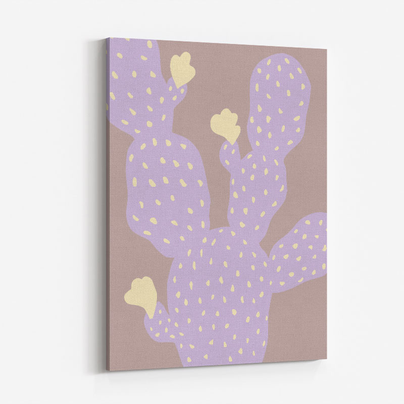 Lilac Cactus Wall Art Print