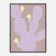 Lilac Cactus Wall Art Print