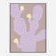 Lilac Cactus Wall Art Print