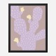 Lilac Cactus Wall Art Print